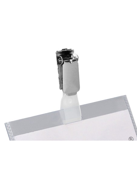 Identificador con pinza q connect kf01562 60x90 mm cerrada