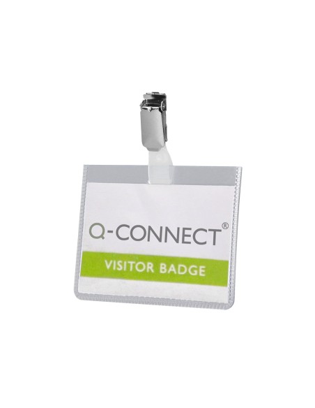 Identificador con pinza q connect kf01562 60x90 mm cerrada
