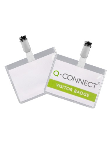 Identificador con pinza q connect kf01562 60x90 mm cerrada