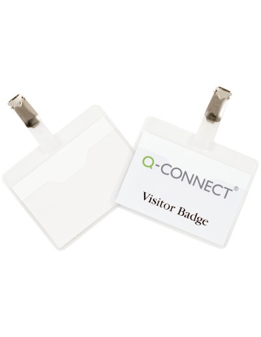 Identificador con pinza q connect kf01562 60x90 mm cerrada