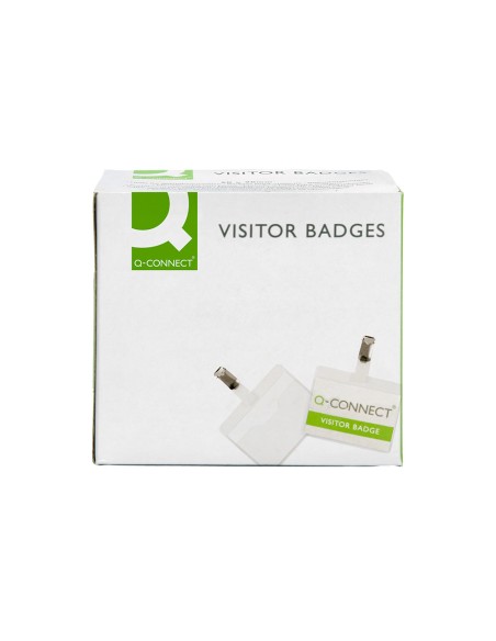 Identificador con pinza q connect kf01560 60x90 mm con apertura superior