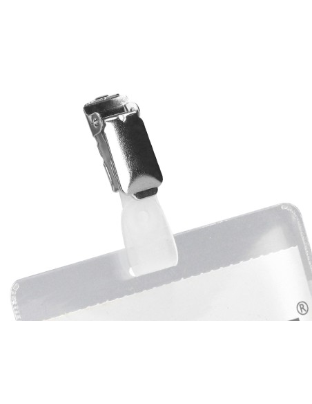 Identificador con pinza q connect kf01560 60x90 mm con apertura superior