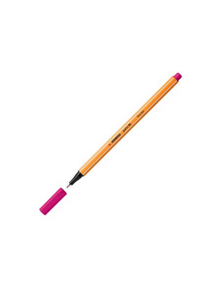 Rotulador stabilo punta de fib ra point 88 rosa punta fina 04mm