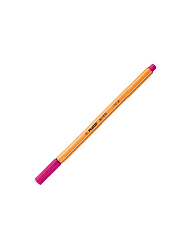 Rotulador stabilo punta de fib ra point 88 rosa punta fina 04mm