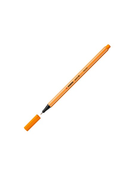 Rotulador stabilo punta de fib ra point 88 naranja punta fina 04mm