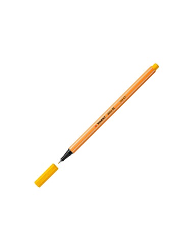 Rotulador stabilo punta de fib ra point 88 amarillo punta fina 04mm