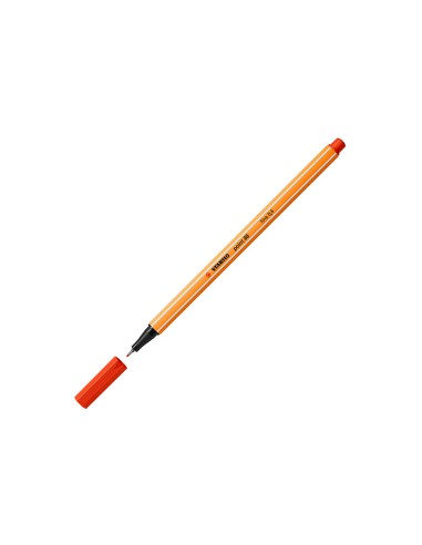 Rotulador stabilo punta de fib ra point 88 rojo punta fina 04mm
