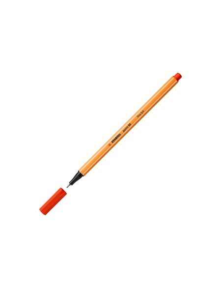 Rotulador stabilo punta de fib ra point 88 rojo punta fina 04mm