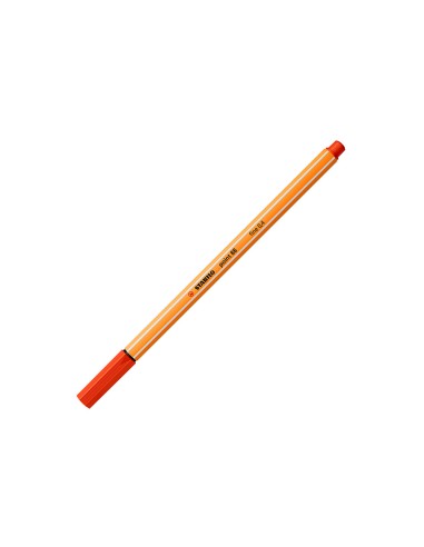 Rotulador stabilo punta de fib ra point 88 rojo punta fina 04mm