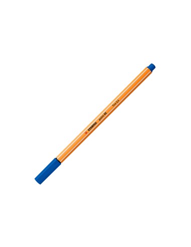 Rotulador stabilo punta de fib ra point 88 azul oscuro punta fina 04mm