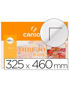 Papel dibujo basik din a3 325x 46 cm con recuadro minipack de 10 hojas