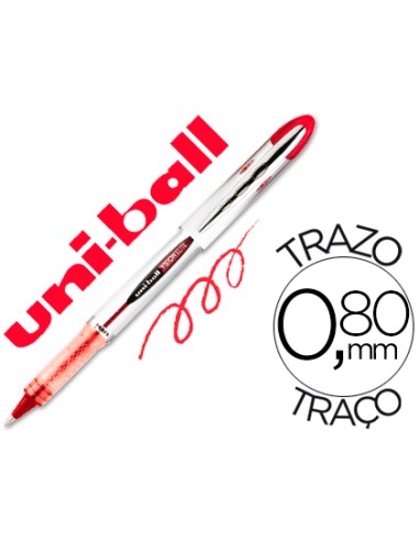 Rotulador uni ball roller ub 200 vision rojo 08 mm unidad