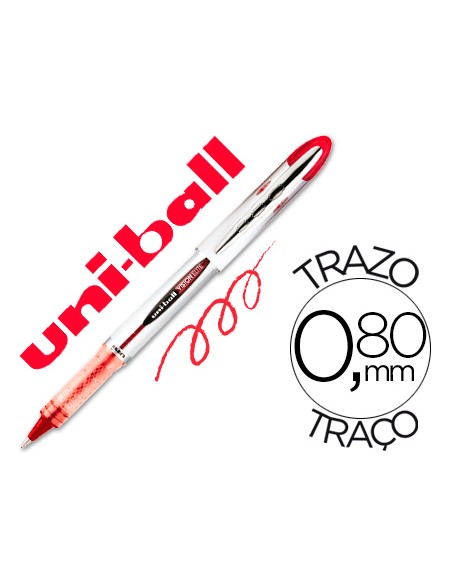 Rotulador uni ball roller ub 200 vision rojo 08 mm unidad