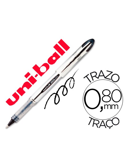 Rotulador uni ball roller ub 200 vision negro 08 mm unidad