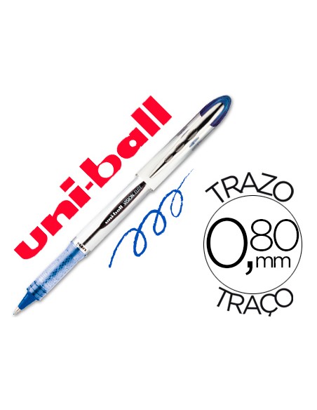 Rotulador uni ball roller ub 200 vision azul 08 mm unidad