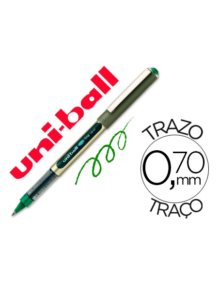 Rotulador uni ball roller ub 157 verde 07 mm unidad