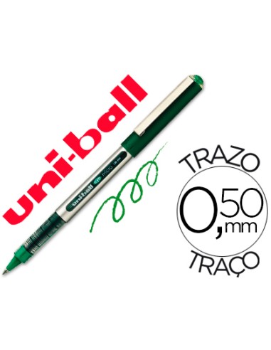 Rotulador uni ball roller ub 150 micro eye verde 05 mm unidad