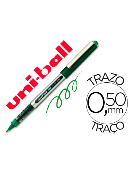 Rotulador uni ball roller ub 150 micro eye verde 05 mm unidad