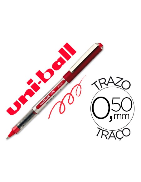 Rotulador uni ball roller ub 150 micro eye rojo 05 mm unidad