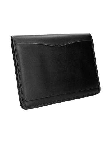 Carpeta portafolios q connect cremallera 4 anillas 20 mm concalculadora con bolsa para movil color negro 260x355 mm