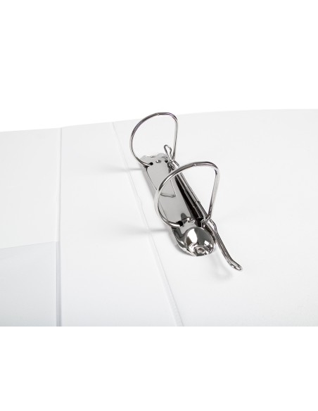 Carpeta canguro 2 anillas mixtas 40mm liderpapel a4 plastico blanca