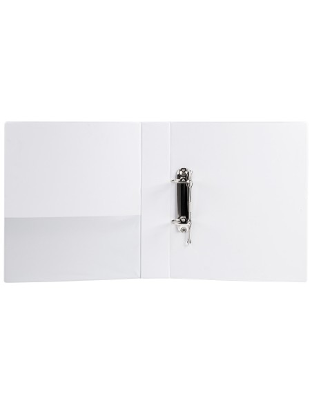 Carpeta canguro 2 anillas mixtas 40mm liderpapel a4 plastico blanca