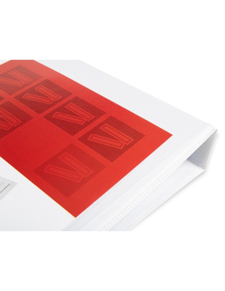 Carpeta canguro 2 anillas mixtas 25mm liderpapel a4 plastico blanca