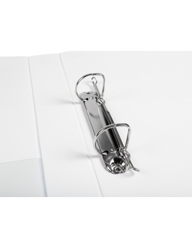 Carpeta canguro 2 anillas mixtas 25mm liderpapel a4 plastico blanca