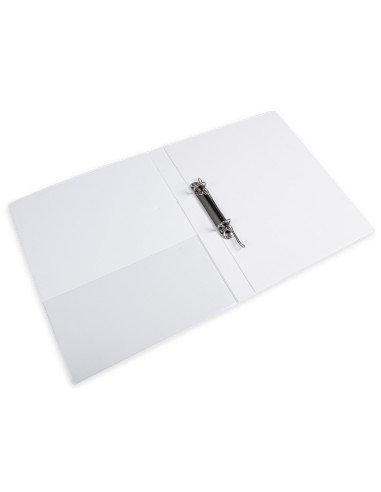 Carpeta canguro 2 anillas mixtas 16mm liderpapel a4 plastico blanca