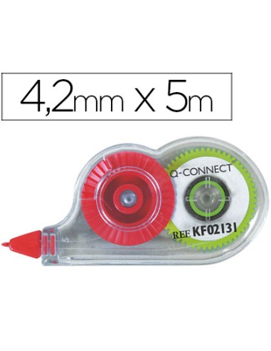 Corrector q connect cinta mini blanco 42 mm x 5 mt en blister