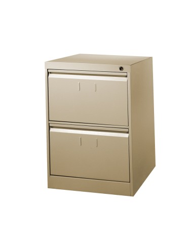 Fichero cajones de suelo metalico de 2 cajones 71cm alto65cm prof475 anchocolor beige n34