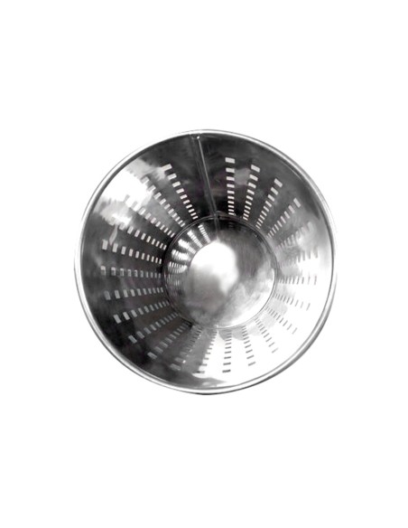 Papelera metalica q connect perforada cromada 250x325 mm