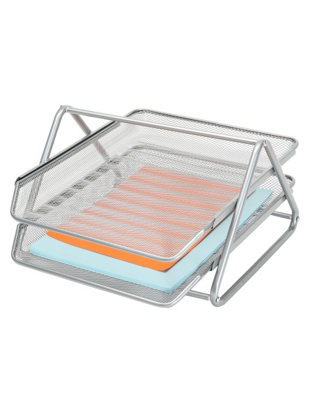 Bandeja sobremesa metalica q connect rejilla gxa100 plata2 bandejas movibles 300x185x 350 mm