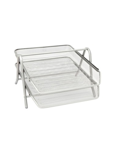 Bandeja sobremesa metalica q connect rejilla gxa100 plata2 bandejas movibles 300x185x 350 mm