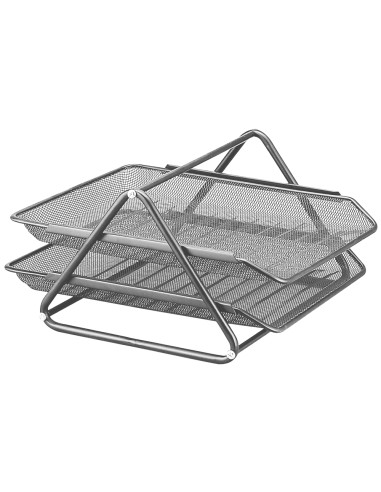 Bandeja sobremesa metalica q connect rejilla gxa100 plata2 bandejas movibles 300x185x 350 mm