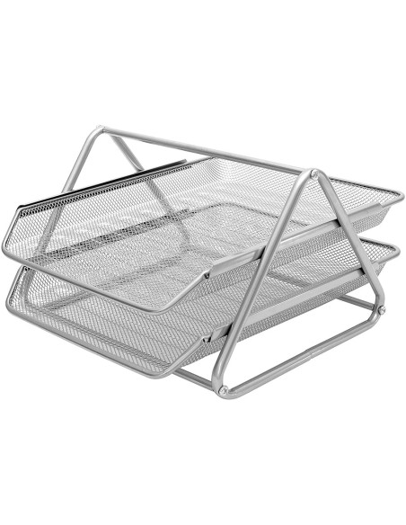Bandeja sobremesa metalica q connect rejilla gxa100 plata2 bandejas movibles 300x185x 350 mm