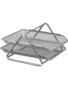 Bandeja sobremesa metalica q connect rejilla gxa100 plata2 bandejas movibles 300x185x 350 mm