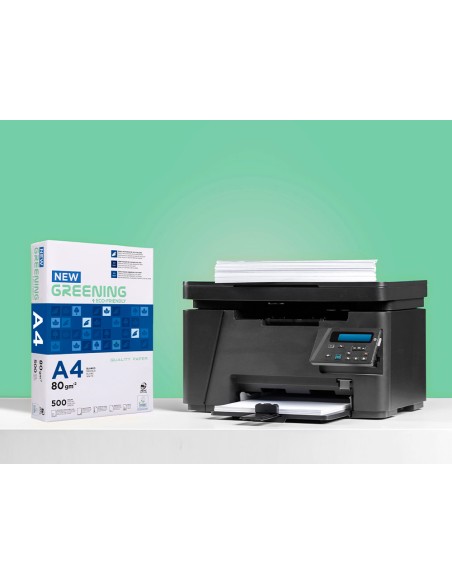 Papel fotocopiadora greening din a4 80 gramos paquete de 500 hojas