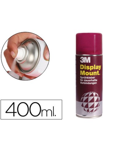 Pegamento 3m spray display mount adhesivo permanente bote de 400 ml