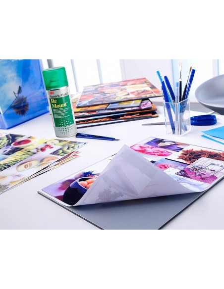 Pegamento 3m spray remount adhesivo reposicionable indefinidamente bote de 400 ml Pegamento 3m spray remount adhesivo reposicionable indefinidamente bote de 400 ml