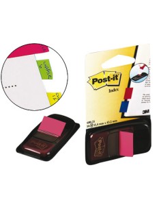 Banderitas separadoras 680 21 rosa brillo dispensador de 50