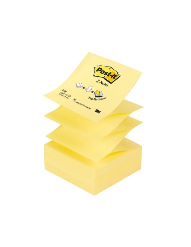 Bloc de notas adhesivas quita y pon post it 76x76 mm z notes