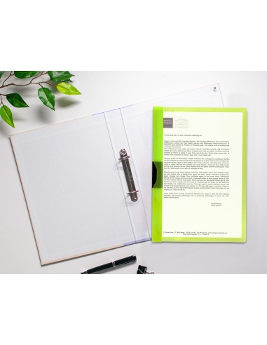 Carpeta liderpapel dossier pinza lateral 45303 polipropileno din a4 verde cla30 hojas pinza deslizante