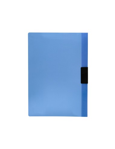 Carpeta liderpapel dossier pinza lateral 45302 polipropileno din a4 azul 30 hojas pinza deslizante
