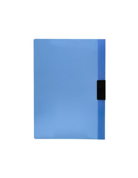 Carpeta liderpapel dossier pinza lateral 45302 polipropileno din a4 azul 30 hojas pinza deslizante