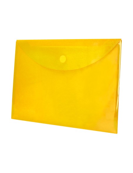 Carpeta liderpapel dossier a4 cierre de velcro amarilla