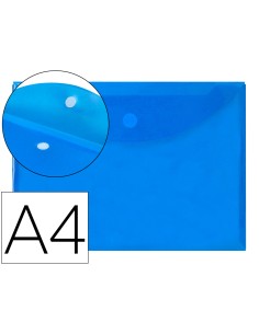 Carpeta liderpapel dossier a4 cierre de velcro azul