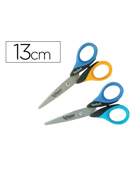 Tijera escolar maped sensoft 13 cm