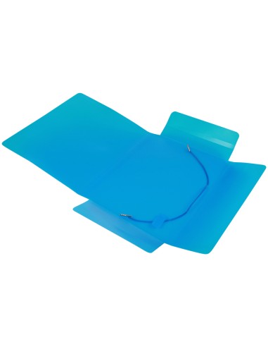 Carpeta liderpapel gomas solapas 34972 polipropileno din a5 azul