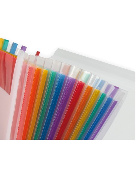 Carpeta liderpapel clasificador fuelle 42159 polipropileno a4 tte 2 huecos tarjetas spectrafile 13 dpto